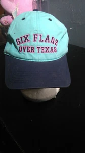 SixFlags over Texas Hat Blue Adjustable - Picture 1 of 4
