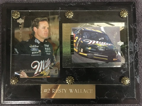 NASCAR Rusty Wallace Picure Placard!! Cover