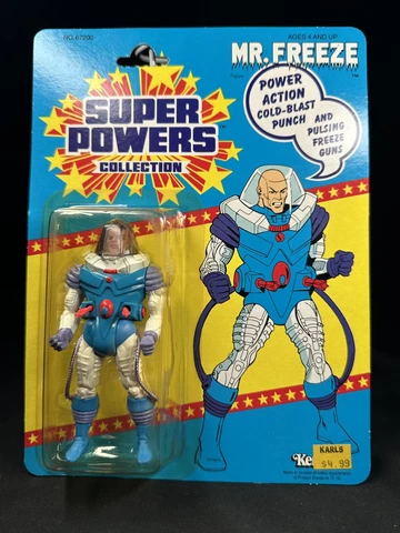 1986 Super Powers MR. FREEZE Wave 3 Action Figure Sealed on Cardback Cover