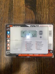 LuxPro Pro-Fit Series PSPA711 - 7-Day Preprogrammed Thermostat - New Sealed