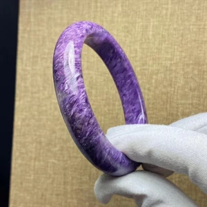 Top Quality Natural Purple Charoite Crystal Bangle AAAA Inner Diameter 59.4mm - Picture 1 of 6