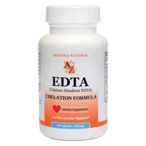 Arizona Natural Oral Chelation EDTA Cardiovascular/Heart Support 100 Caps - Picture 1 of 2