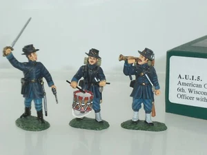 FRONTLINE AUI5 UNION ARMY 6TH WISCONSIN REGIMENT OFFICER DRUMMER + BUGLER - Picture 1 of 2
