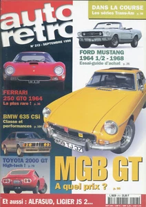 RETRO AUTO Nr. 213 09/1998 MGB GT FERRARI 250 GTO 1964 BMW 635 CSI TOYOTA 2000 GT - Bild 1 von 1