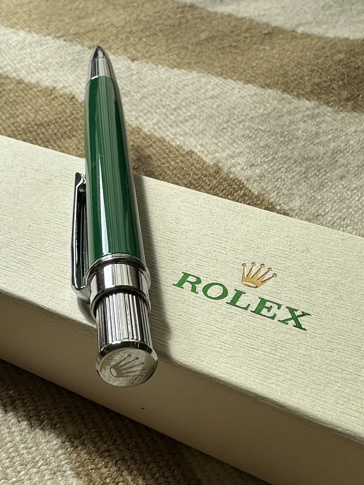 Bolígrafo Rolex Verde NUEVO RARO Datejust Submariner Regalo de Acción de Gracias Foto 1 de 3
