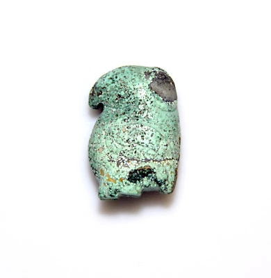 Редкий китайский неолитический стиль резной мифический зверь бирюзовый кулон - Изображение 1 из 4