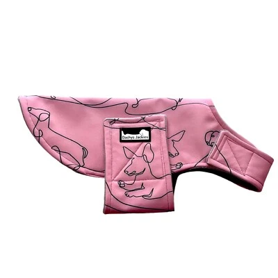 Dachshund coat - Happy Dachy Pink - Dachys Jackies - Image 1 of 4