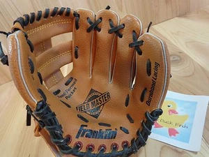 Franklin Field Master Baseball Glove RHT YOUTH 9.5" T-Ball 4609 Brown Deer Touch - Picture 1 of 8