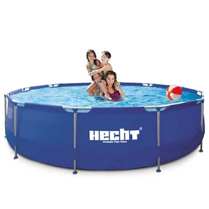 Frame Swimming Pool 300 x 76 cm Schwimm Bad Becken Garten Pool Stahlrohr Stabil - Bild 1 von 5