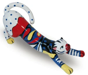 Stretching Cat Yoga Figure Sculpture Suitable For Outdoor Use 20233 - Picture 1 of 2
