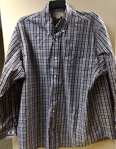 duluth trading company mens shirt 2xl blue plaid - Picture 1 of 6