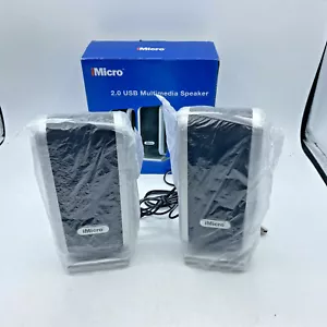 USB 2.0 Wired Channel Multimedia Speaker System iMicro SP-IMD168B NOB - Picture 1 of 7