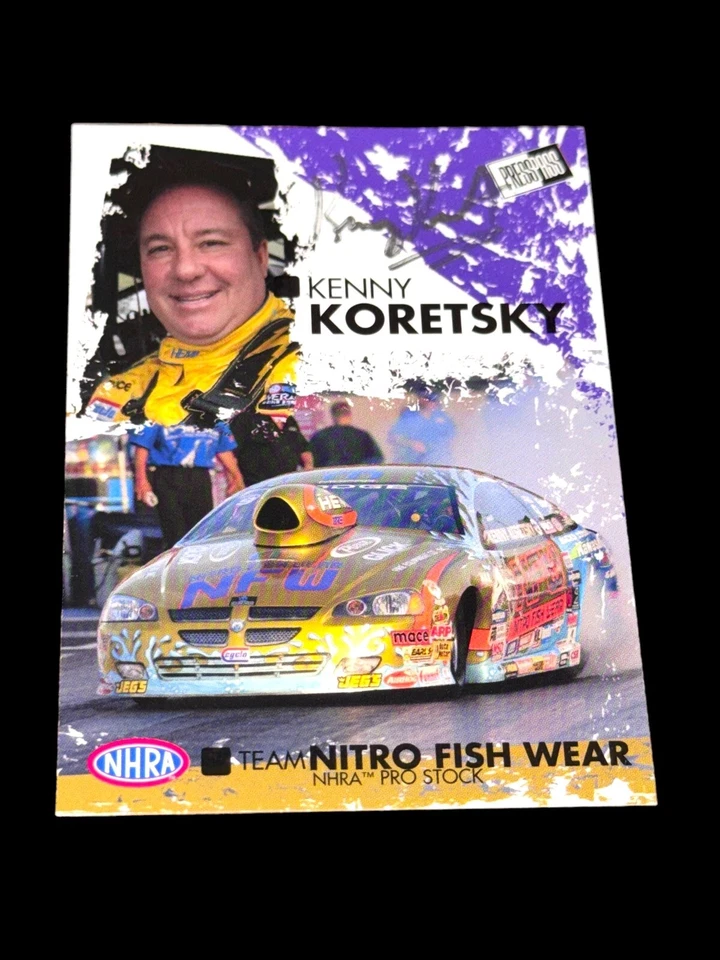 Kenny Koretesky 2005 PRESS PASS #37 RACING autographed PRO STOCK NHRA card RARE - Image 1 of 1