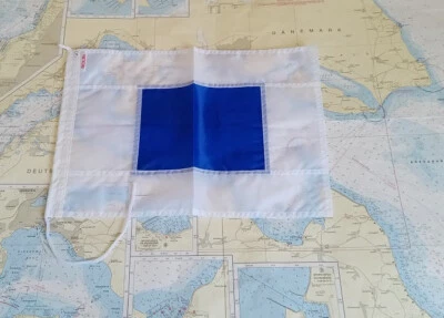 Signalflagge, Buchstabenflagge, Flaggensignal "Sierra", 30 x 45 cm - Bild 1 von 2