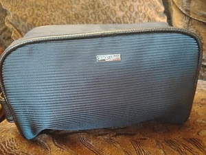 GIORGIO ARMANI FRAGRANCES Men's Zip Hanging Toiletry Shave Travel Kit Bag, NAVY - Picture 1 of 4