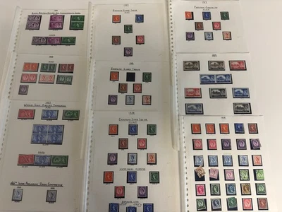 9 Pages of 1950s GB Commemorative Stamps Phosphor Mint Hi Values Good Collection - Image 1 of 4