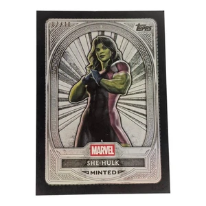 SHE-HULK 2025 Topps Marvel Mint #72 Black Foil /10 Silver Minted - Picture 1 of 15