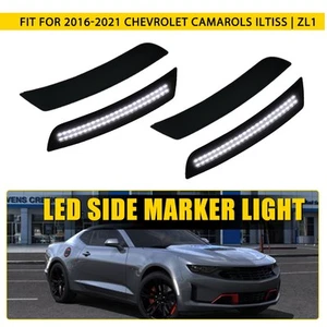 LED Side Marker Lights Front&Rear Lamp for Chevy Camaro LS LT SS ZL1 2016-2021 - Picture 1 of 10