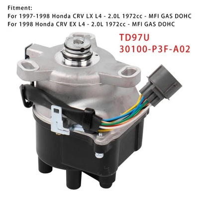 TD97U 30100-P3F-A02 Ignition Distributor Pour Honda CRV 1997-1998 EX LX 2.0L L4' - Photo 1/4