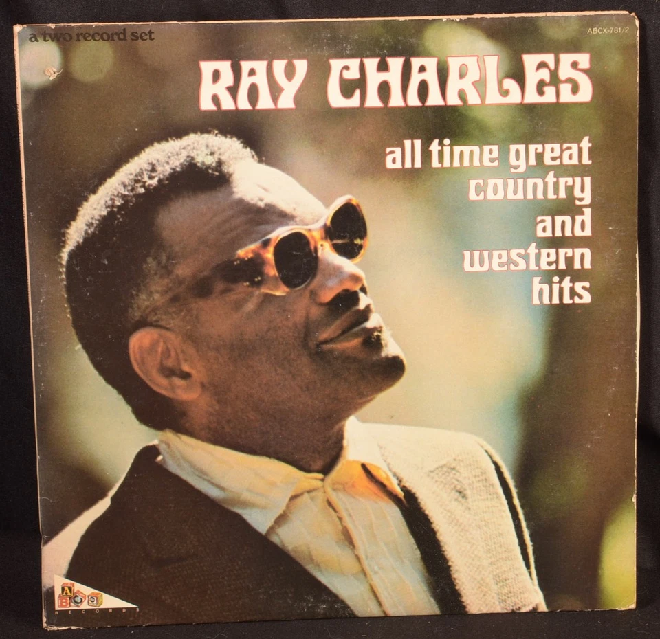 RAY CHARLES "ALL TIME GREAT COUNTRY & WESTERN HITS" (VINYL X2/1ST REL-1973) - Image 1 of 4