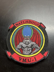 4" USMC MARINE CORPS VMU-1 WATCHDOGS WING SQUADRON MILITARY EMBROIDERED PATCH E4 - Picture 1 of 5