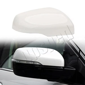 White Right Side Car Rearview Mirror Cap Cover For Ford Edge 2015-21 With Signal - Picture 1 of 6