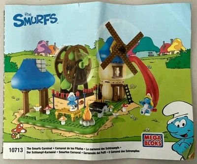 MEGA BLOKS THE SMURFS CARNIVAL #10713 EXCELLENT USED CONDITION INCOMPLETE - Image 1 of 3