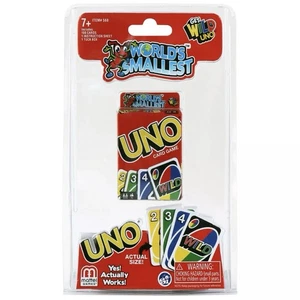 World’s Smallest Toys • Juego de cartas UNO más pequeño del mundo • Super Impulse - Imagen 1 de 5