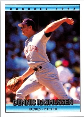1992 Donruss #245b Dennis Rasmussen - Image 1 of 2