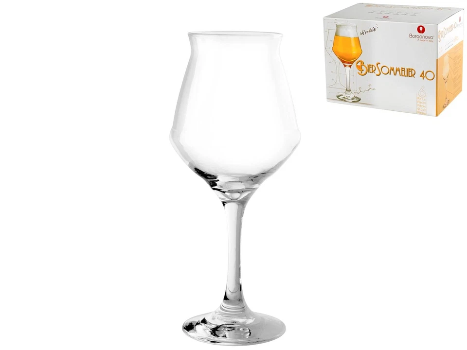 Borgonovo Bier Sommelier Set 6 Calici Birra 40 cl