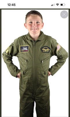 Rothco Youth Flight Suit Army Military Air Force Costume Halloween Size XS - Image 1 of 4