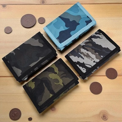 Unisex Camouflage Canvas Chain Wallet Coin Pouch Credit Card Holder Purse Rippa - Image 1 of 4