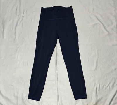 Lululemon Leggings Womens 6 Navy Blue High Rise Pocket Ankle Yoga Running Gym - Image 1 of 4
