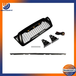 1Pc Plastic Front Upper Bumper Grille With LED For Toyota Tacoma 2005-2011 Black - Picture 1 of 24