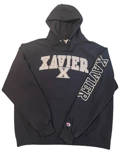 Champion XAVIER UNIVERSITY Sweatshirt Mens Size XL NCAAW Dark Blue Crew Neck - Picture 1 of 7