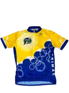 Primal "Trips For Kids" gelb/blau/weiß Radtrikot 3/4 Reißverschluss Gesäßtaschen Gr.XL - Bild 1 von 6