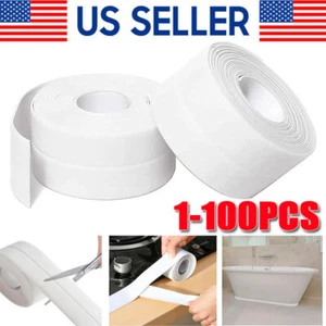 Nastro Striscia Sigillante 10,5FT PVC Autoadesivo per Cucina Parete Lavello WC - Foto 1 di 9