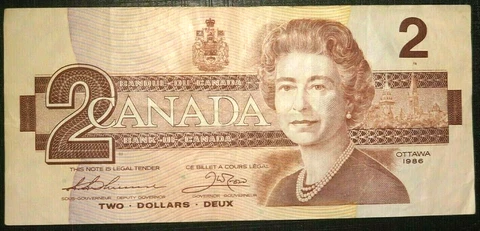 Birds of Canada 2 dollars Elizabeth II, 1986 CANADA (753M) Cover