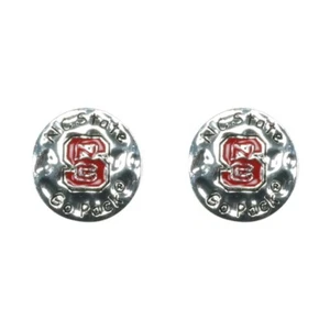 Sandol NC State Eunice Ohrstecker mit kreisförmiger Schrift - Bild 1 von 1