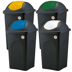 BIDONE PATTUMIERA BASCULANTE CESTINO RACCOLTA DIFFERENZIATA SPAZZATURA 30-60 LT - Foto 1 di 8