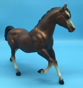 Breyer Molding Co Brown Prancing Horse black mane/tail approx 11" x 9" - Picture 1 of 6