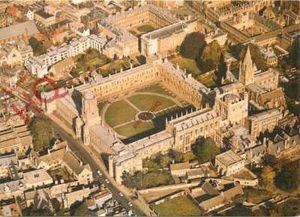 Picture Postcard: Oxford, Christ Church from the Air - Picture 1 of 2