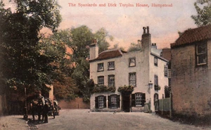 Hampstead London England The Spaniards & Dick Turpins Hom 1910 Vintage Postcard - Picture 1 of 2