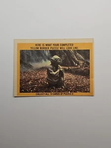 1980 Topps Star Wars Empire Strikes Back Sticker YU 78** Puzzel D - Picture 1 of 8