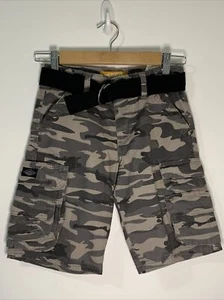 Lee Dungarees Camo Cargo Belted Shorts Boys Size 8R - Picture 1 of 4