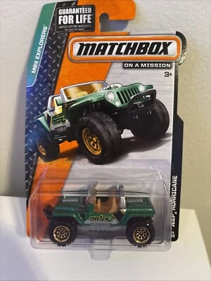 2013 MATCHBOX MBX EXPLORERS JEEP HURRICANE - GREEN - 64/120 - Image 1 of 3
