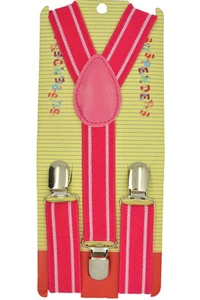 CUTE Baby Toddler Kids Children Boys & Girls Stripe Y-Back Elastic Suspenders 25 - Picture 1 of 25