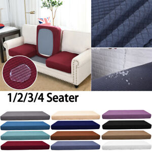 1/2/3/4 Seat Soft Stretch Sofa Cushion Cover Protector Couch Seater Slipcover H