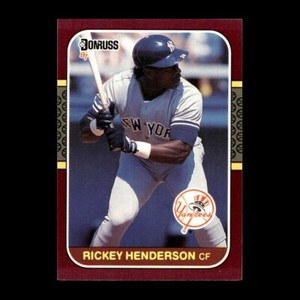 Rickey Henderson 1987 Donruss Opening Day New York Yankees #248 R319C 48