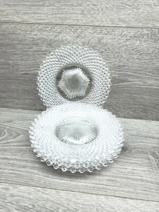 (4) Vtg Westmoreland English Hobnail Clear Glass Bread & Butter Plates  - Picture 1 of 5